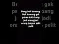 lirik lagu cari berkah(CABE)