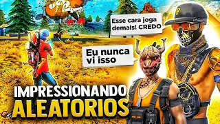 ELES NUNCA VIRAM ESSA JOGABILIDADE NO FREE FIRE 😧 - IMPRESSIONANDO OS ALEATORIOS 🔥 #freefire