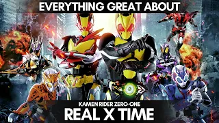 everything great about real x time kamen rider zero one
