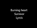 Burning heart Survivor lyrics