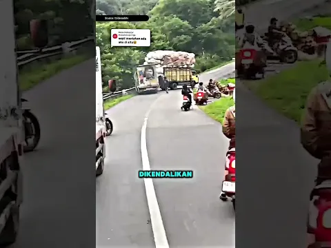 Truk Gagal Nanjak, Mobil Boks Langsung Tahan‼️