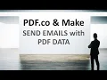 How to Send Emails with PDF Data using PDF co and Make