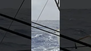 Terrible squall in the middle of the ocean #sailing #automobile