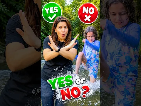 YES or NO? 💚❌ Fun Water Adventure!