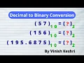 Decimal to Binary Conversion Explained in Hindi with Examples