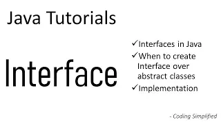 Java Tutorials Interfaces in Java Implementation When to use Interface