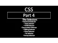 CSS Tutorial part 4 The All Selectors