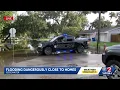 Flooding dangerously close to edgewater homes