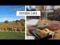 Fall wine tasting on Cayuga Lake Finger Lakes NY