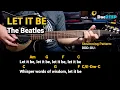 Let It Be - The Beatles Guitar Chords Tutorial with