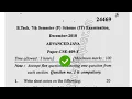 2018 Mdu BTech CSE 7th Sem Advance Java Question Paper