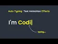 Text Typing Animation On Website Using HTML CSS JS Auto Typing Text Animation Effect