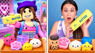 ROBLOX SQUISHY UNBOXING ASMR vs IN HET ECHTE LEVEN! || Fan Friday