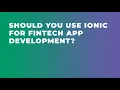 Ionic App Development Advantages and Disadvantages