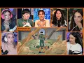 GIRLS REACT Gaara defeats Rock Lee Naruto Ep 50 Girl Reaction Mashup