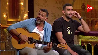  أبلة فاهيتا   دويتو رائع بين  محمد كيلاني والملحن إيهاب عبد الواحد  في أغنية  إيه اللي صح     دندنها