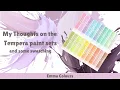 My thoughts on the Tempera paint pen sets - with swatches and demos