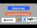 Tutorial Geonode xLogin IO - Free Proxy List with 1000 IPs
