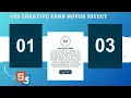 Responsive Card Hover Effect by Using HTML and CSS easily