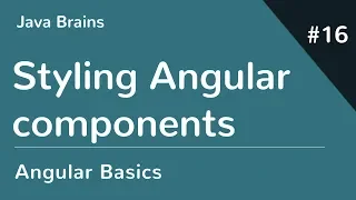 Angular 6 Basics 16 - Styling Angular components