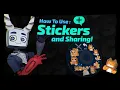 VRChat - How To Use Stickers and Sharing
