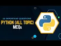Python MCQs l Top 20 Python Interview Questions and Answers l Tpoint Tech