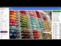 Cross-Stitch Chart Size vs Color Count Flosstube