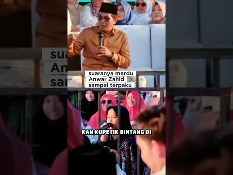 suaranya merdu anak ini buat Anwar Zahid terpakau.