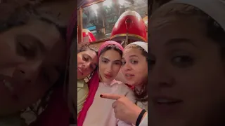 النجمة هدي المفتي و رحمه احمد و دنيا سامي من كواليس مسلسل ٨٠ باكو 