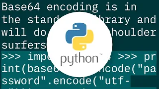 Hiding a password in a python script insecure obfuscation only
