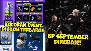 BOCORAN EVENT DISKON FF SELANJUTNYA !! Booyah Pass September Dirubah Garena & SG Dog Segera Rilis