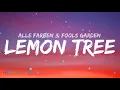 Alle Farben & Fools Garden - Lemon Tree (Lyrics)