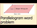 Parallelogram word problem