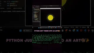 Sun Design Simple using Python Turtle Super Easy