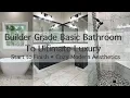 Jaw-Dropping Bathroom Makeover From Builder Basic to Luxury Gets A Mind-Blowing Transformation