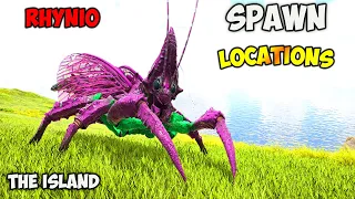 ARK The ISLAND BEST Rhyniognatha Spawn LOCATIONS