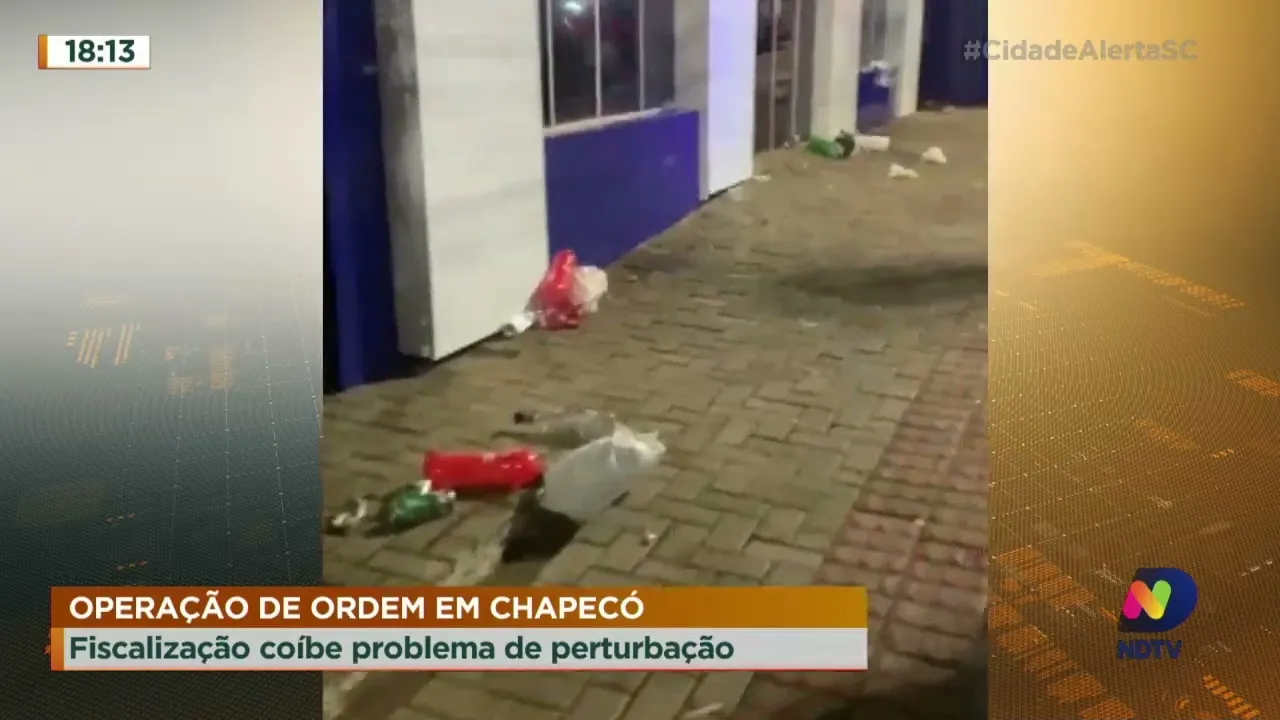 Fiscais coíbem perturbação em Chapecó