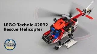 LEGO Technic 2019 reviews - 42092 Rescue Helicopter unboxing, speed build and details