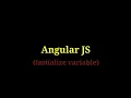 Angular JS - 2 Initialize Variable