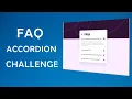 FAQ accordion Frontend Mentor Challenge