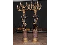 Italian Cheurb Candelabras Blackamoors Figurines
