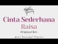 Lagu Cinta sederhana - Raisa (Original Key Karaoke) - Piano Instrumental Cover with Lyrics
