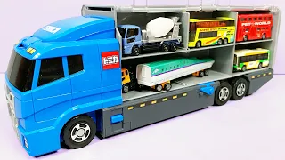 トミカ☆はたらくくるまのミニカーを開封してコンボイへ収納しますI'll unpack the Tomica working vehicles and store them in the Convoy!