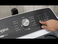 Whirlpool Touch Screen Washer Diagnostic Mode Error Codes Calibration and Troubleshooting
