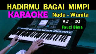 Download HADIRMU BAGAI MIMPI - Fauzi Bima | KARAOKE Nada Wanita, HD MP3