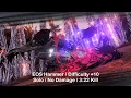 CODE VEIN - Hellfire Knight 10 Difficulty Solo No Damage 3 22 Minute Kill EOS Hammer Build