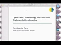 Deep Learning Decal Fall 2017 Lecture 4 Optimization Methodology Applications