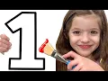 Adel is Painting Numbers Best Learning for Toddlers