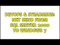 DevOps SysAdmins Net send from Sql Server 2000 to Windows 7 4 Solutions