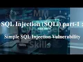 SQL Injection SQLi part-1 Simple SQL Injection Vulnerability